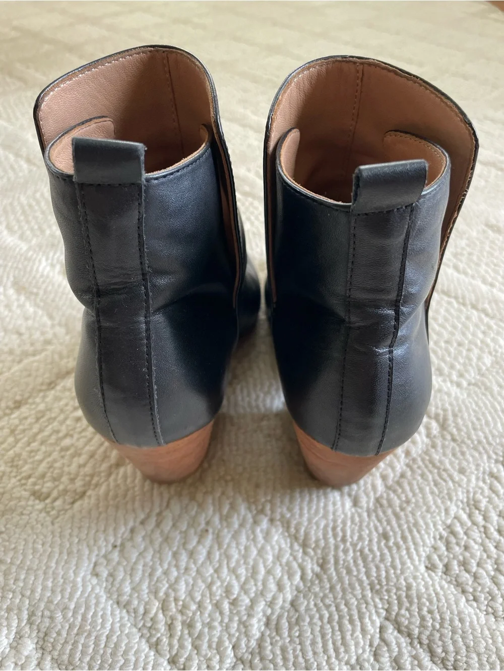 {Fortress of Inca} EU37 Black Ani Leather Ankle Boots